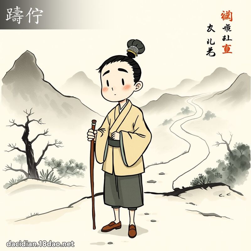踌佇 - 国语大辞典配图