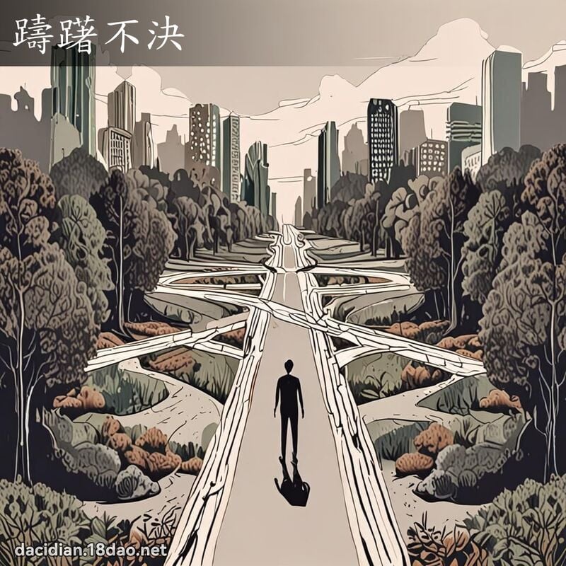 躊躇不決 - 國語大辭典配圖