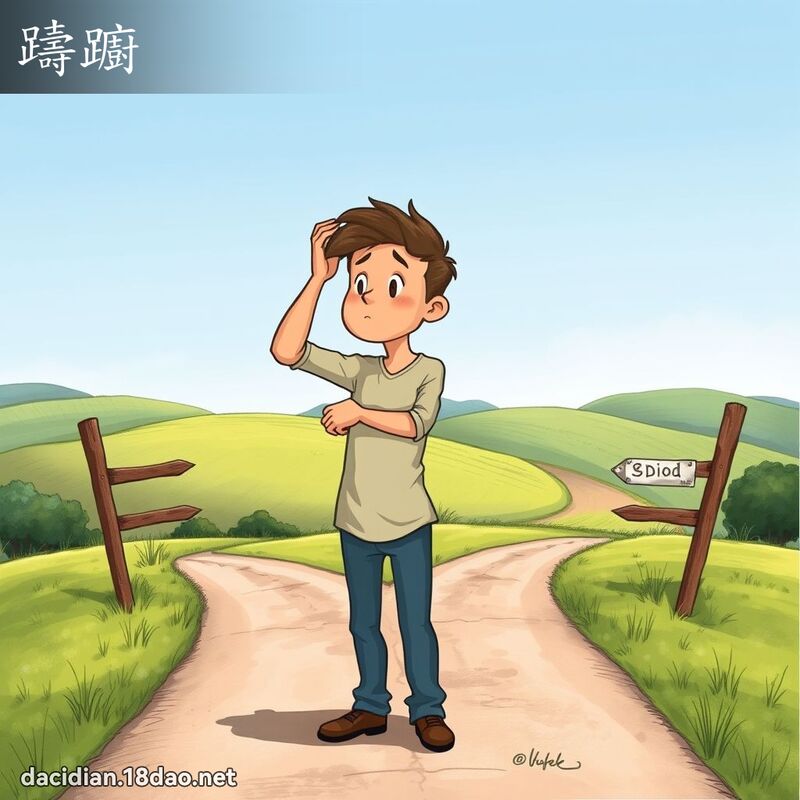 躊躕 - 國語大辭典配圖