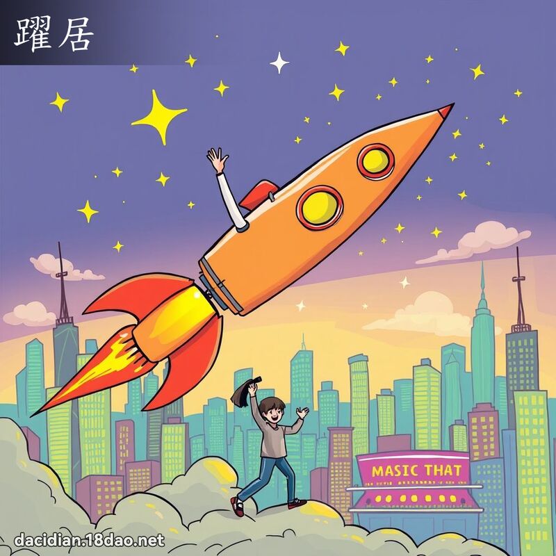 跃居 - 国语大辞典配图