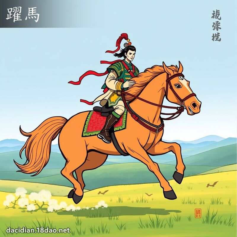 跃马 - 国语大辞典配图