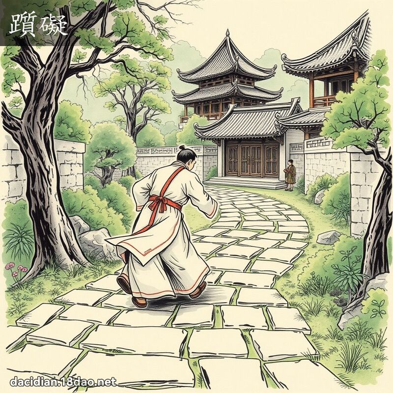 躓碍 - 国语大辞典配图