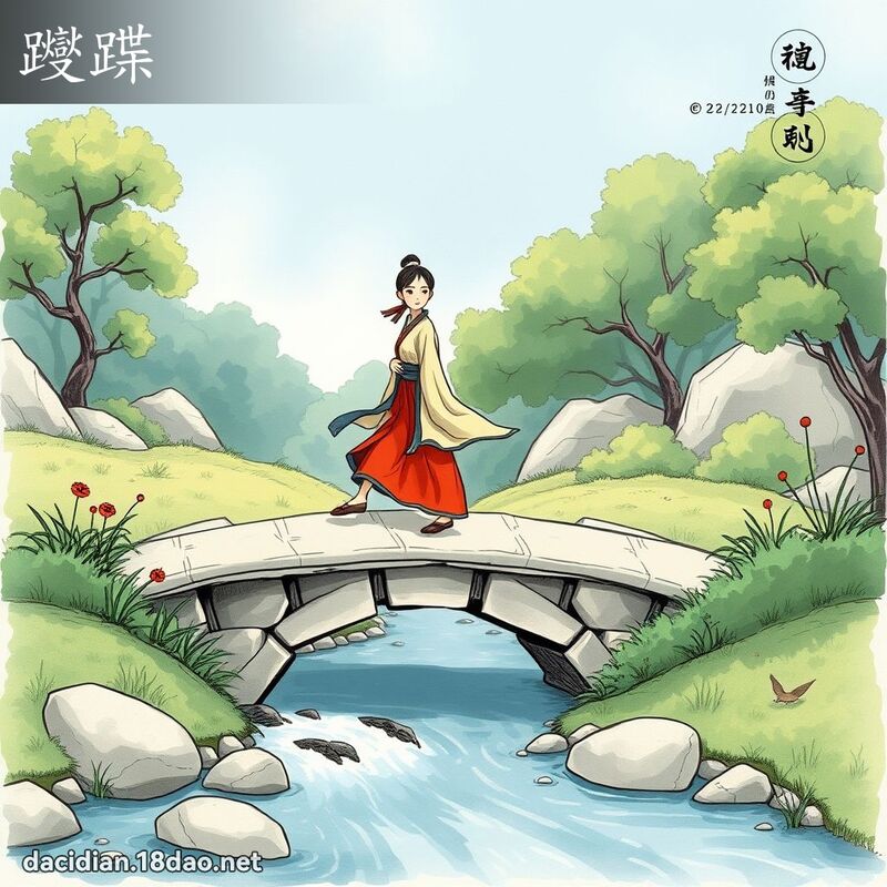 躞蹀 - 國語大辭典配圖