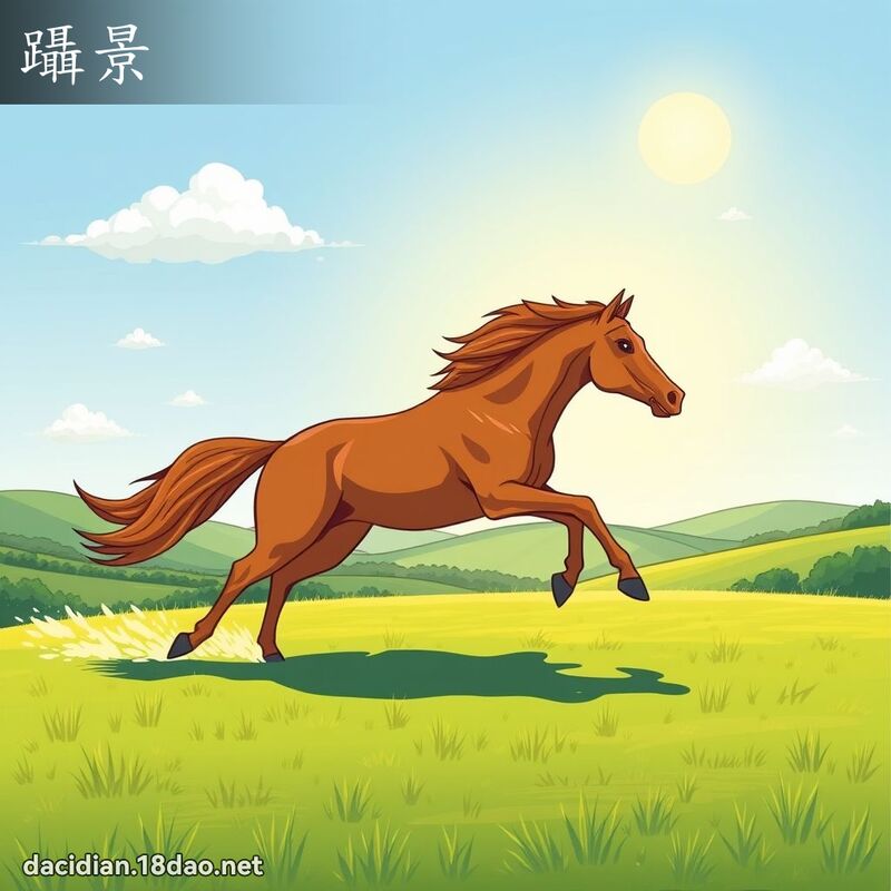 躡景 - 国语大辞典配图