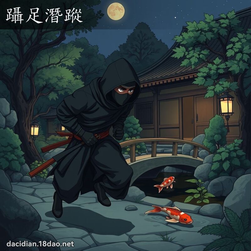 躡足潛蹤 - 國語大辭典配圖
