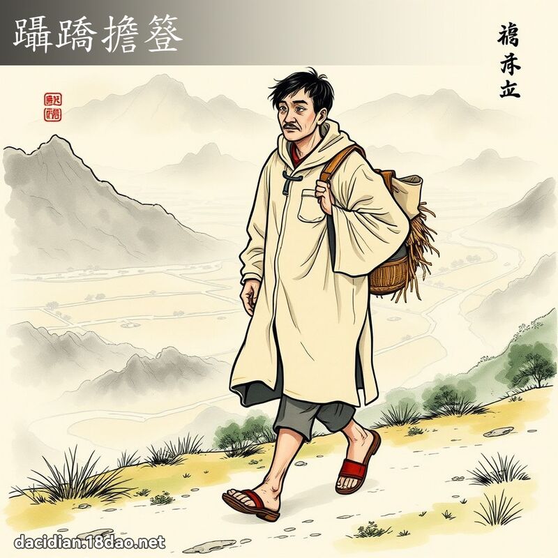 躡蹻擔簦 - 國語大辭典配圖