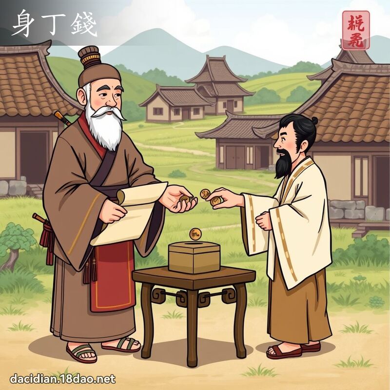 身丁钱 - 国语大辞典配图