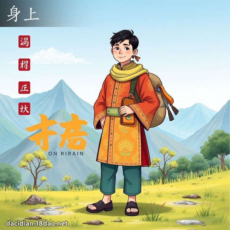 身上 - 國語大辭典配圖