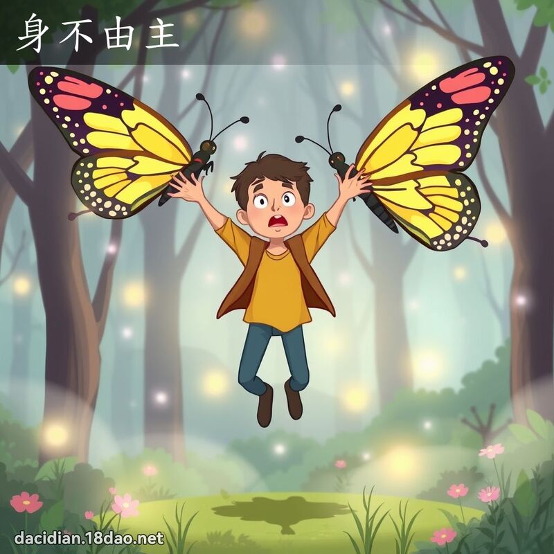 身不由主 - 国语大辞典配图