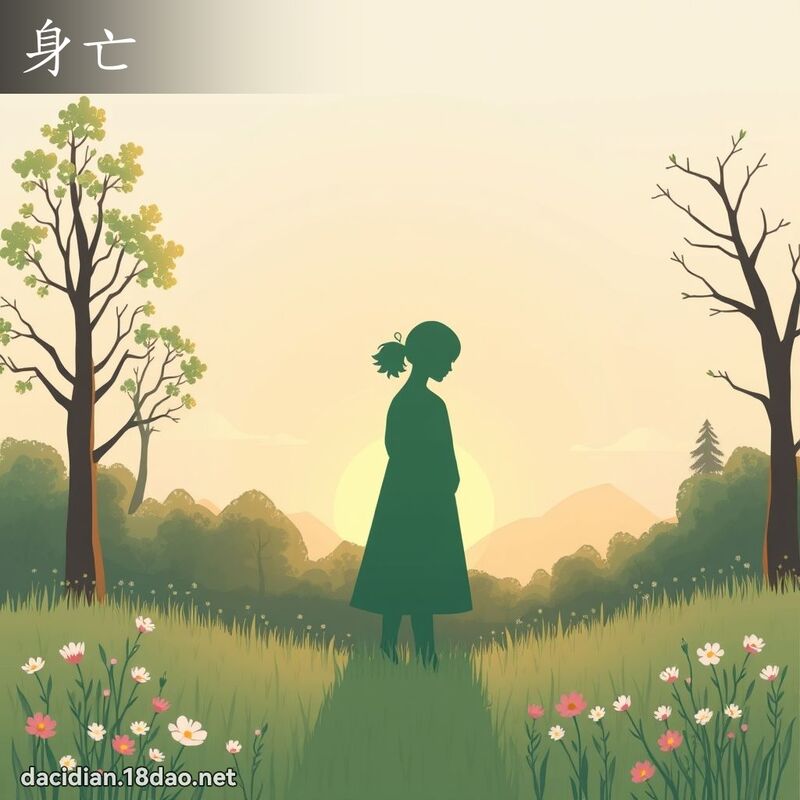 身亡 - 国语大辞典配图