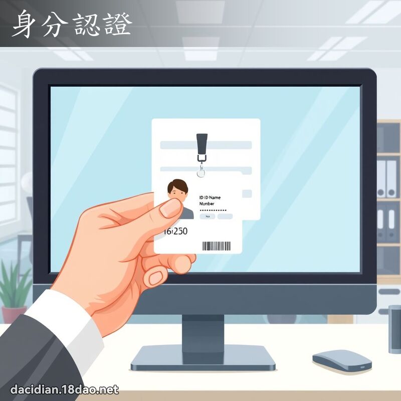 身分認證 - 國語大辭典配圖