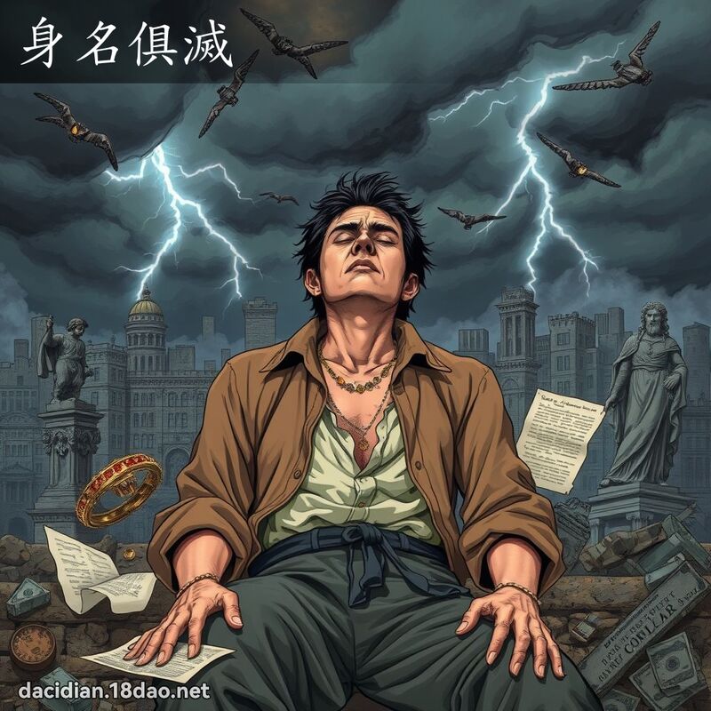 身名俱灭 - 国语大辞典配图