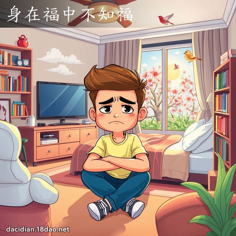 身在福中不知福 - 國語大辭典配圖