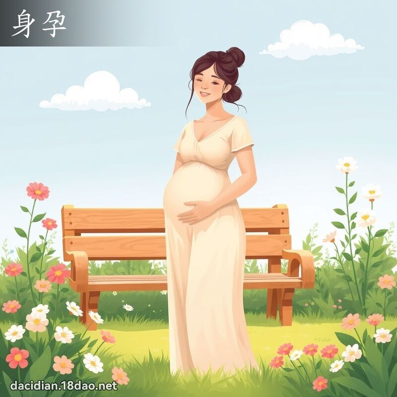 身孕 - 国语大辞典配图