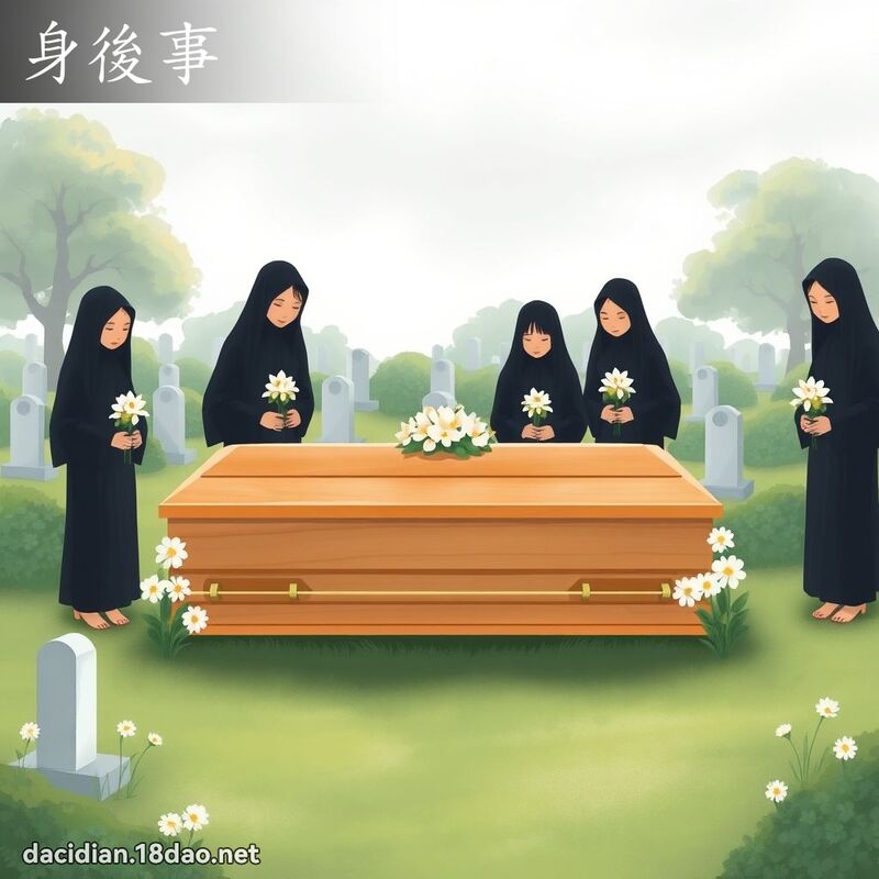 身後事 - 國語大辭典配圖