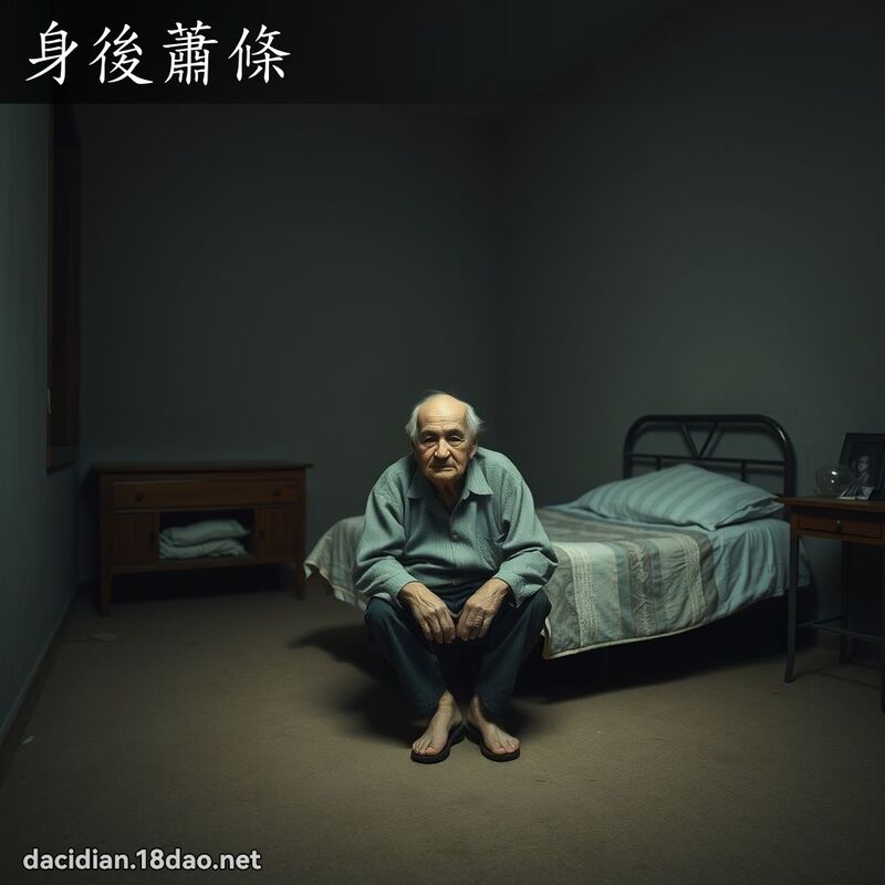 身后萧条 - 国语大辞典配图
