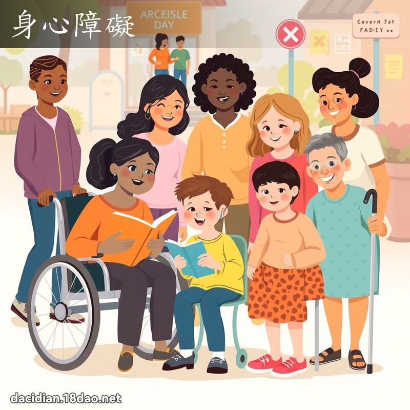 身心障礙 - 國語大辭典配圖