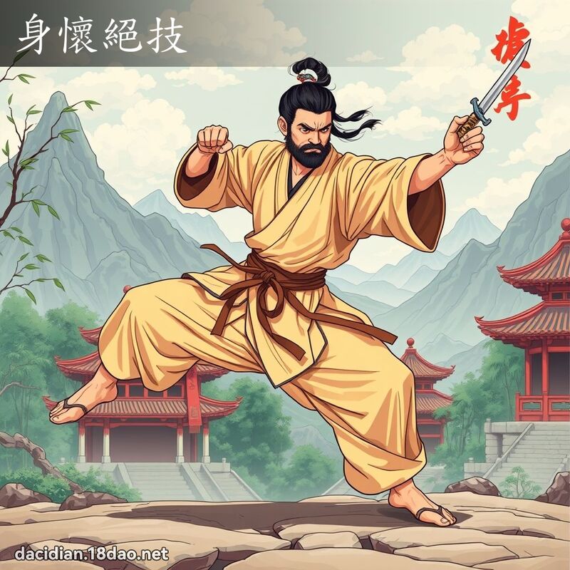 身懷絕技 - 國語大辭典配圖