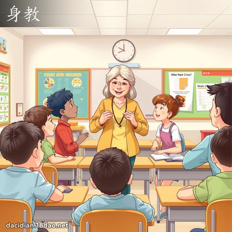 身教 - 國語大辭典配圖
