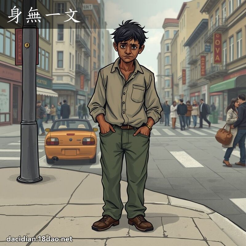 身無一文 - 國語大辭典配圖
