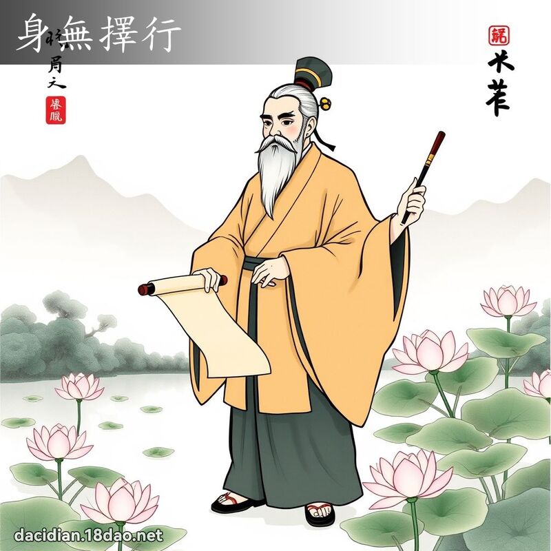 身無擇行 - 國語大辭典配圖