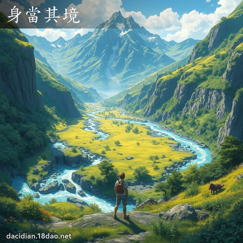 身当其境 - 国语大辞典配图