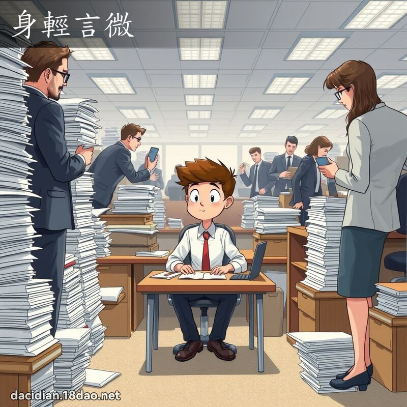 身轻言微 - 国语大辞典配图