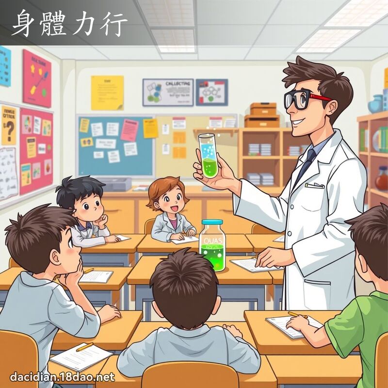 身体力行 - 国语大辞典配图