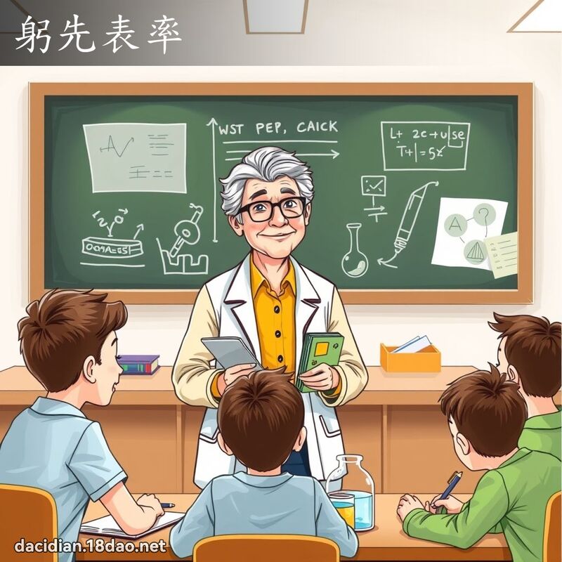 躬先表率 - 国语大辞典配图