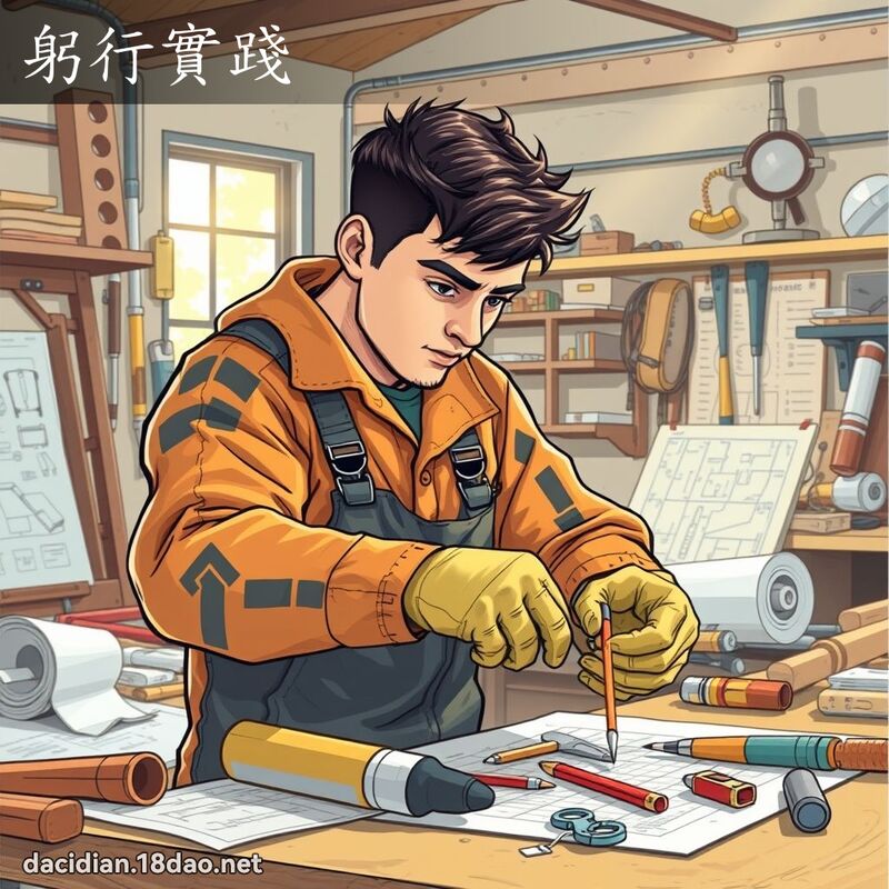 躬行實踐 - 國語大辭典配圖