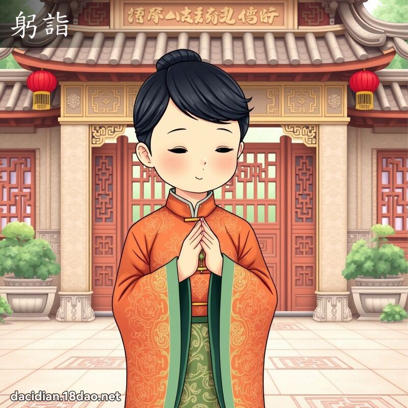 躬詣 - 國語大辭典配圖