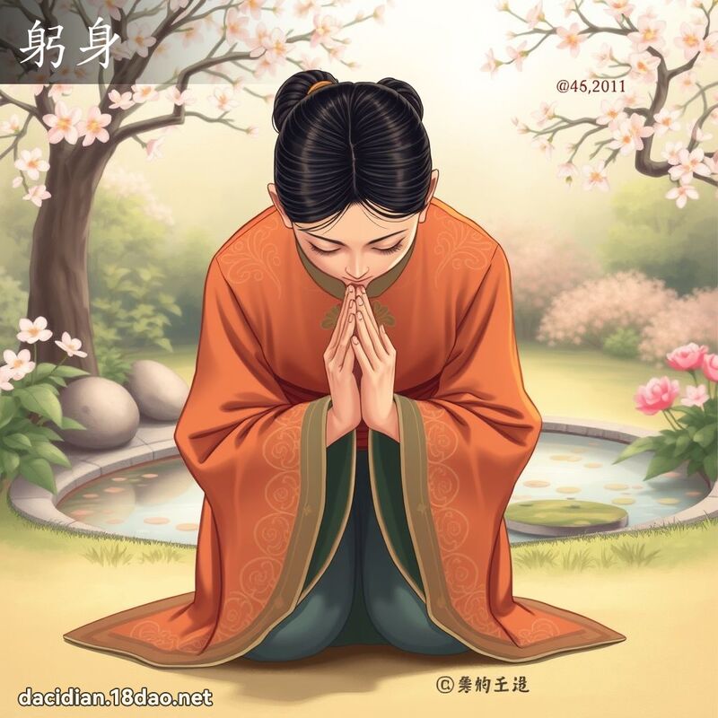 躬身 - 国语大辞典配图