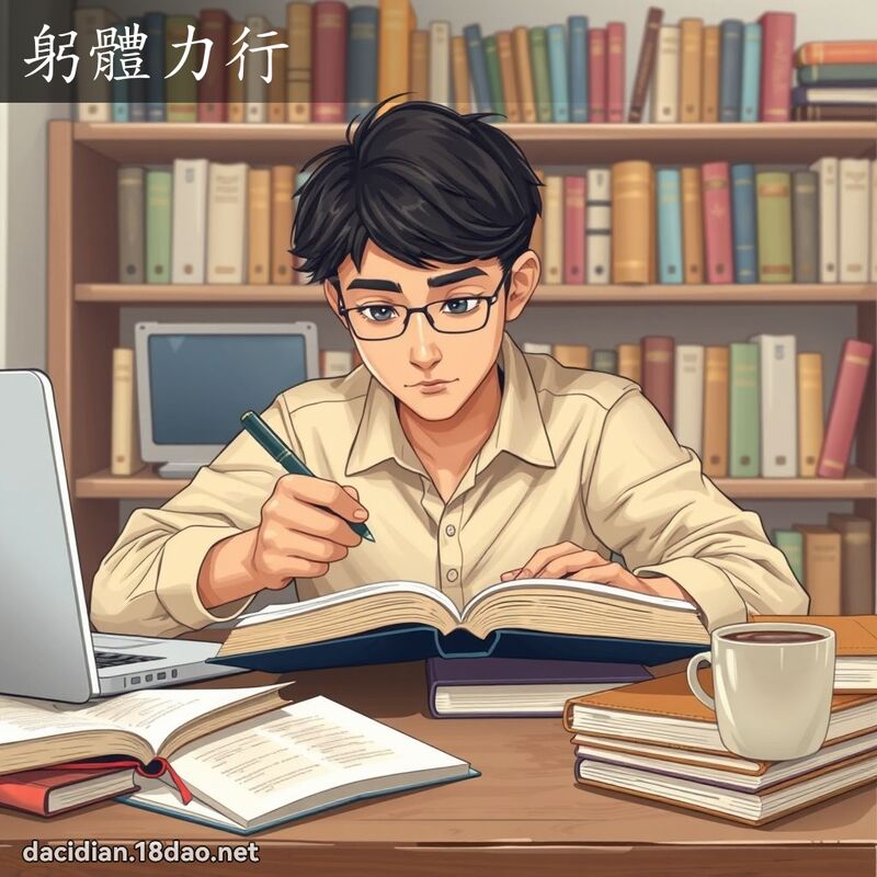 躬體力行 - 國語大辭典配圖