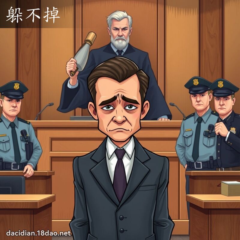 躲不掉 - 国语大辞典配图