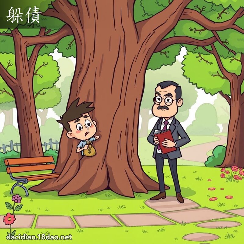 躲債 - 國語大辭典配圖