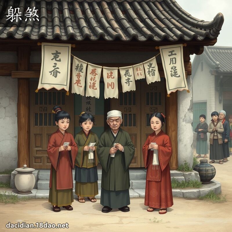 躲煞 - 國語大辭典配圖