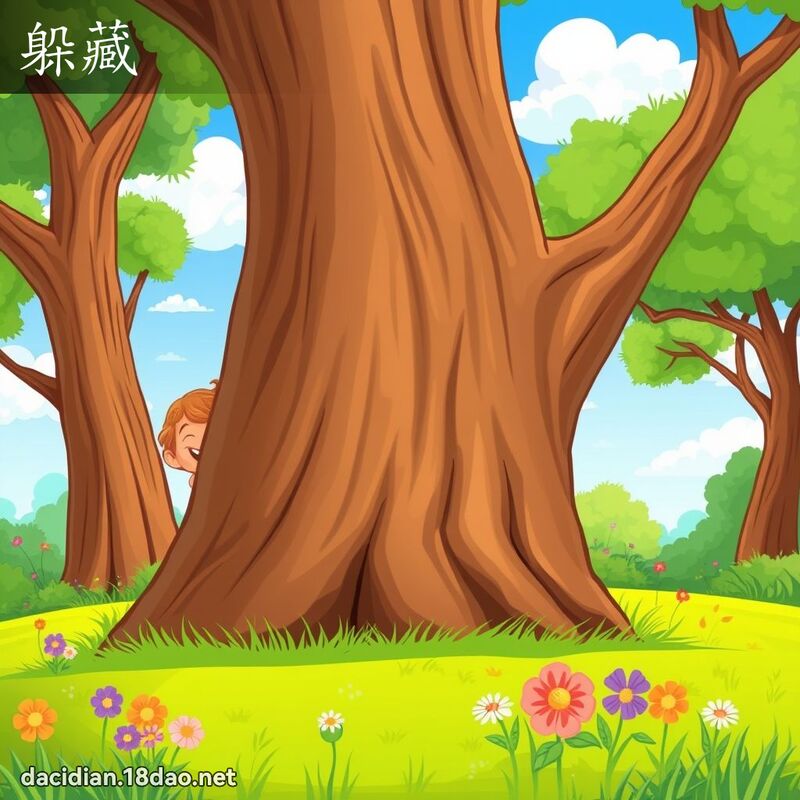 躲藏 - 國語大辭典配圖