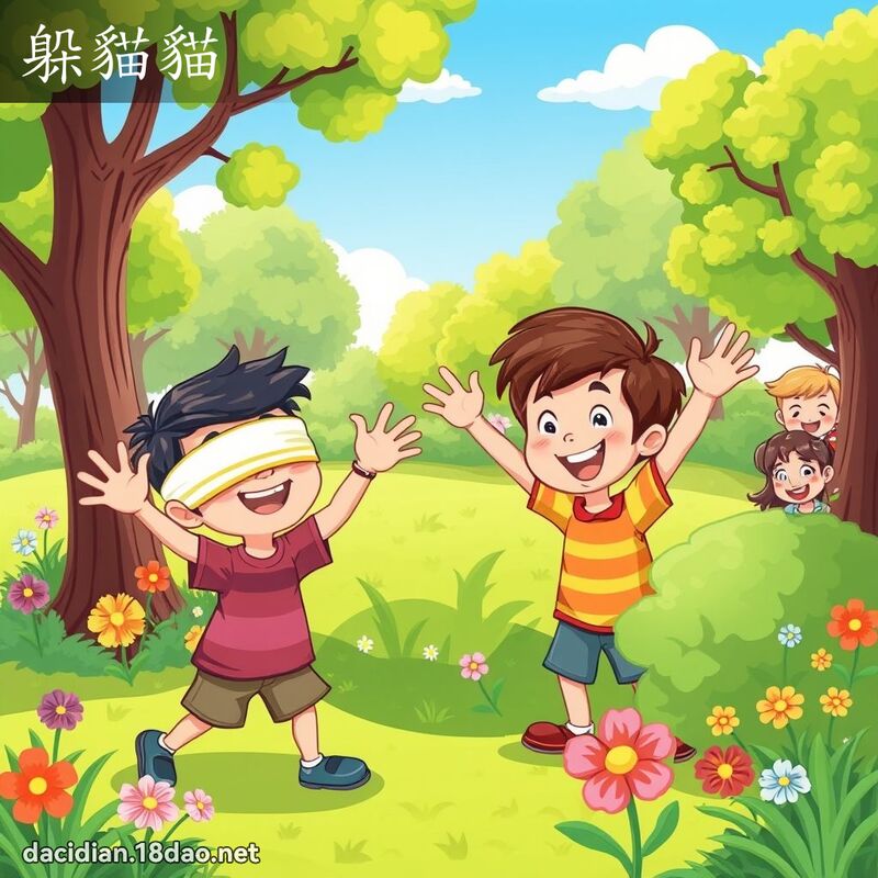 躲貓貓 - 國語大辭典配圖