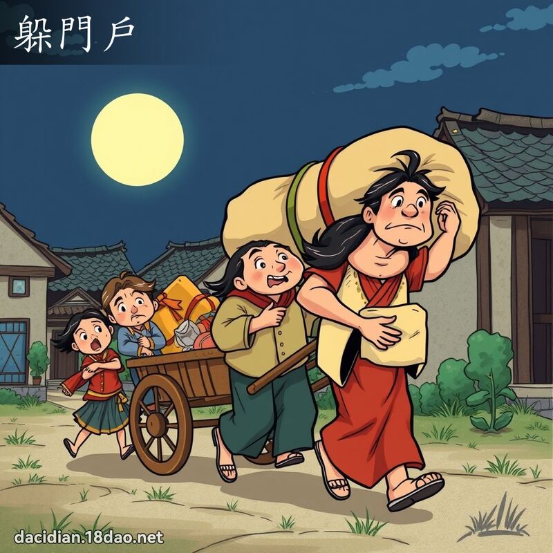 躲门户 - 国语大辞典配图