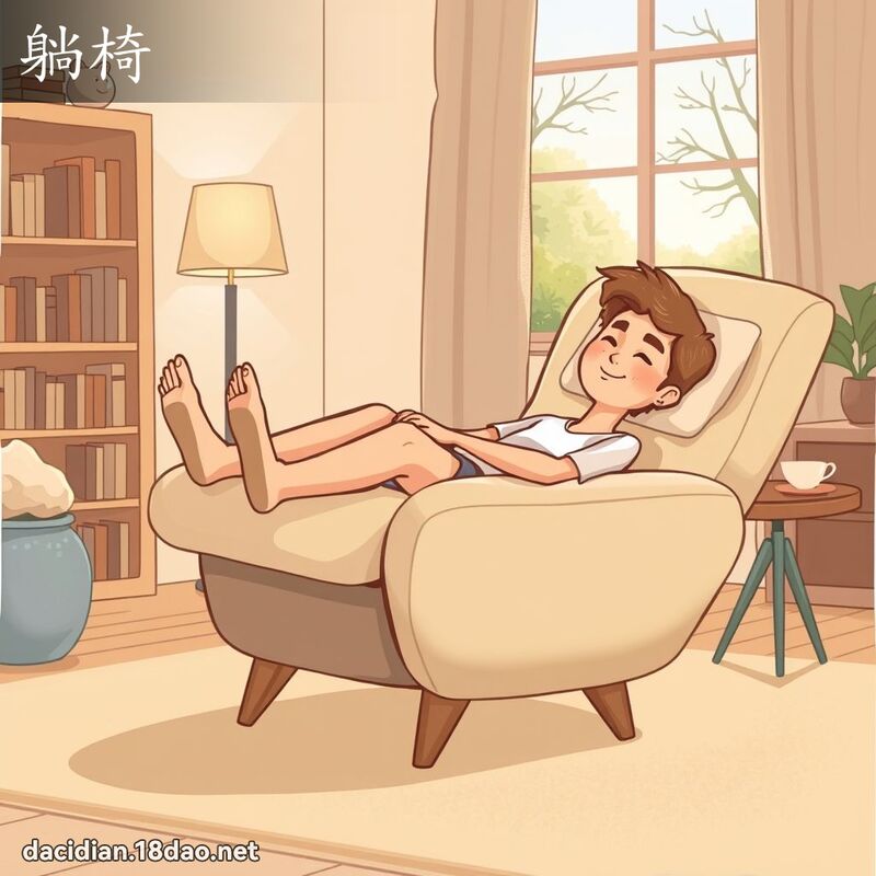 躺椅 - 国语大辞典配图