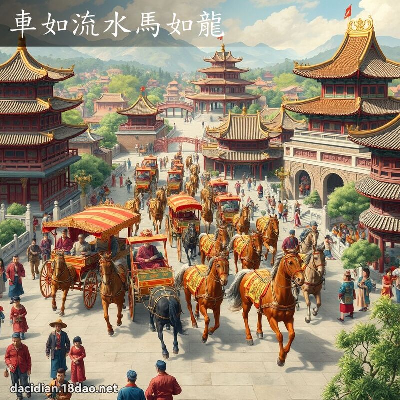 车如流水马如龙 - 国语大辞典配图