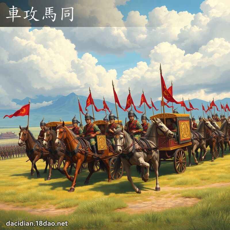 车攻马同 - 国语大辞典配图