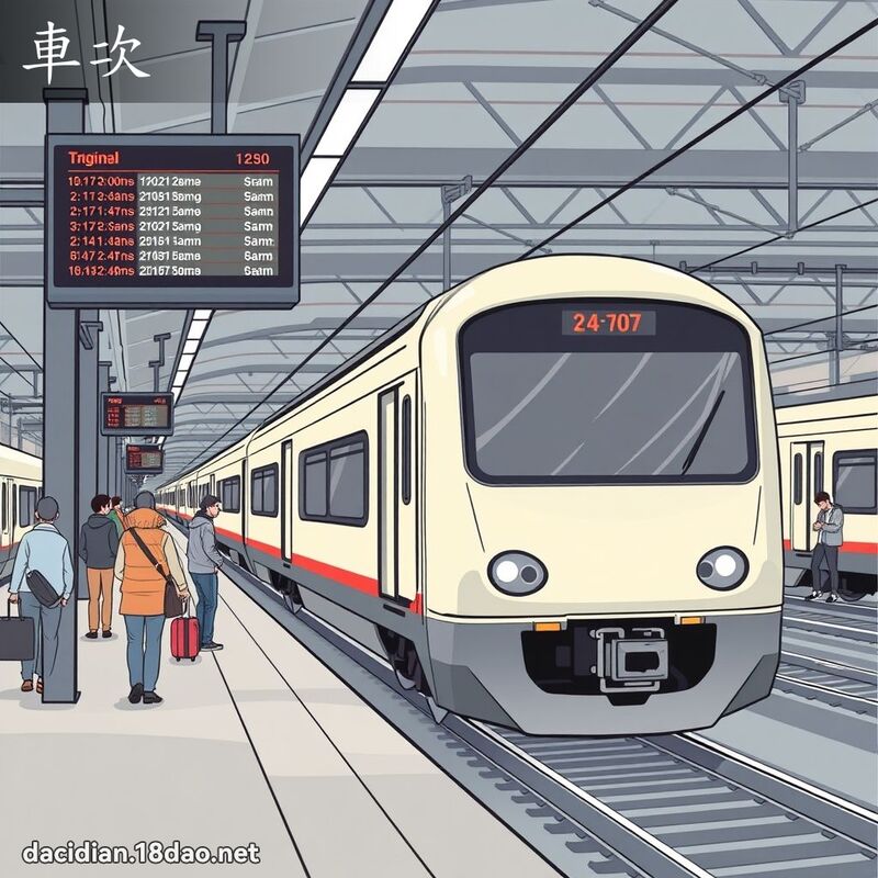 车次 - 国语大辞典配图