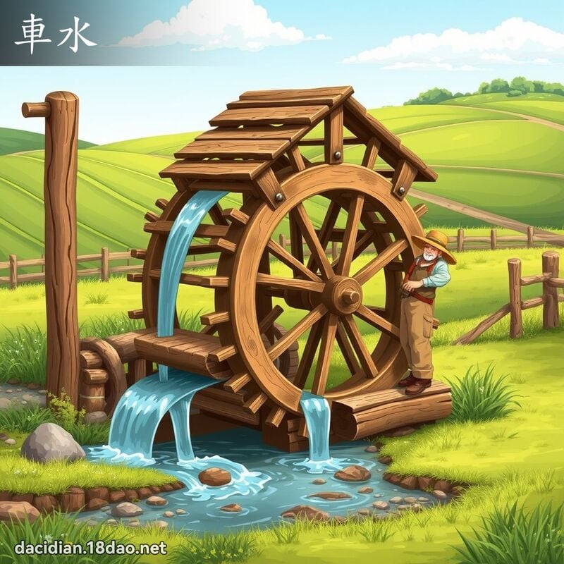 车水 - 国语大辞典配图