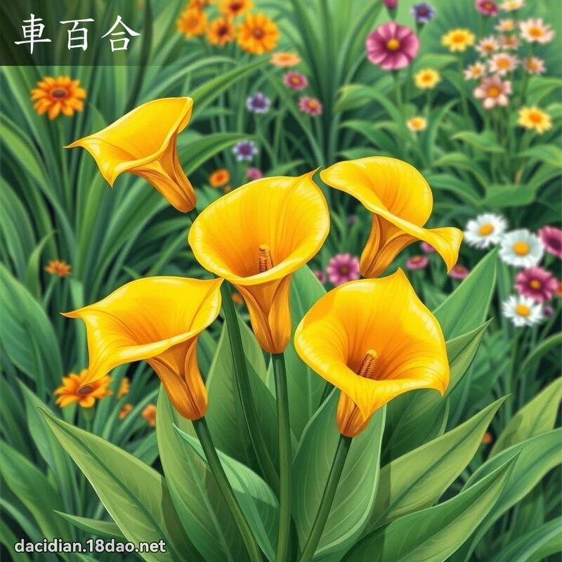 車百合 - 國語大辭典配圖