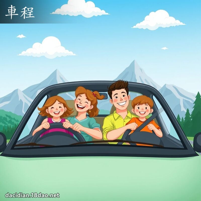 车程 - 国语大辞典配图