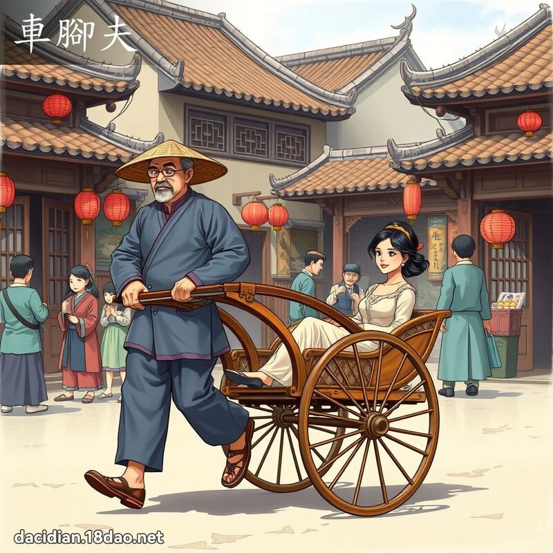 車腳夫 - 國語大辭典配圖