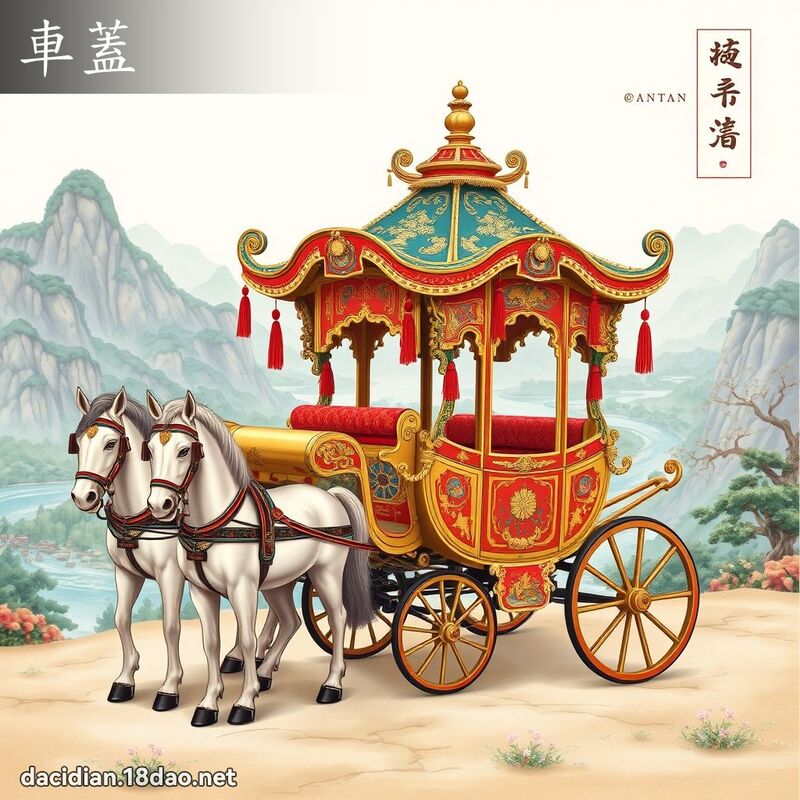 車蓋 - 國語大辭典配圖