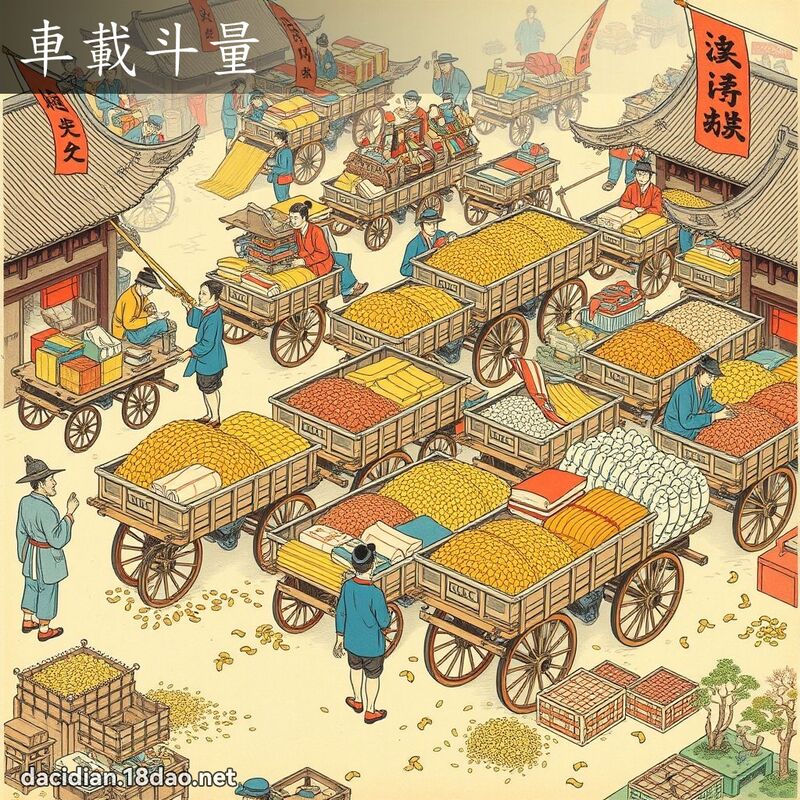 車載斗量 - 國語大辭典配圖