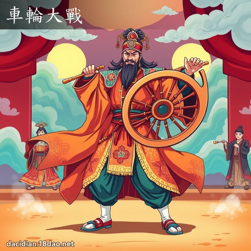 車輪大戰 - 國語大辭典配圖